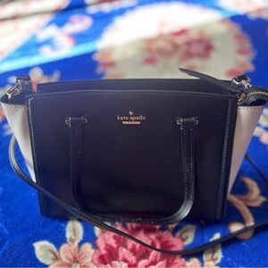 Kate Spade Black and Cream Satchel